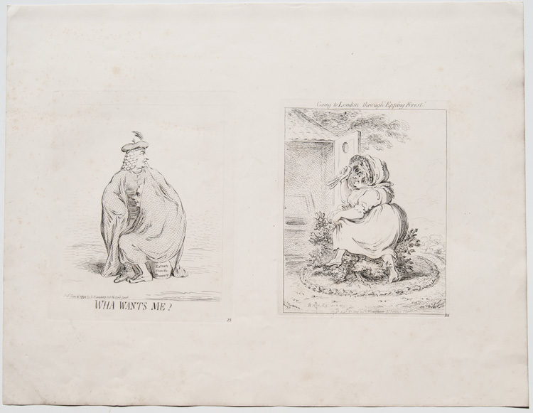 original James Gillray suppressed etchings: Wha Wants Me?


Going to London Through Epping Forest 